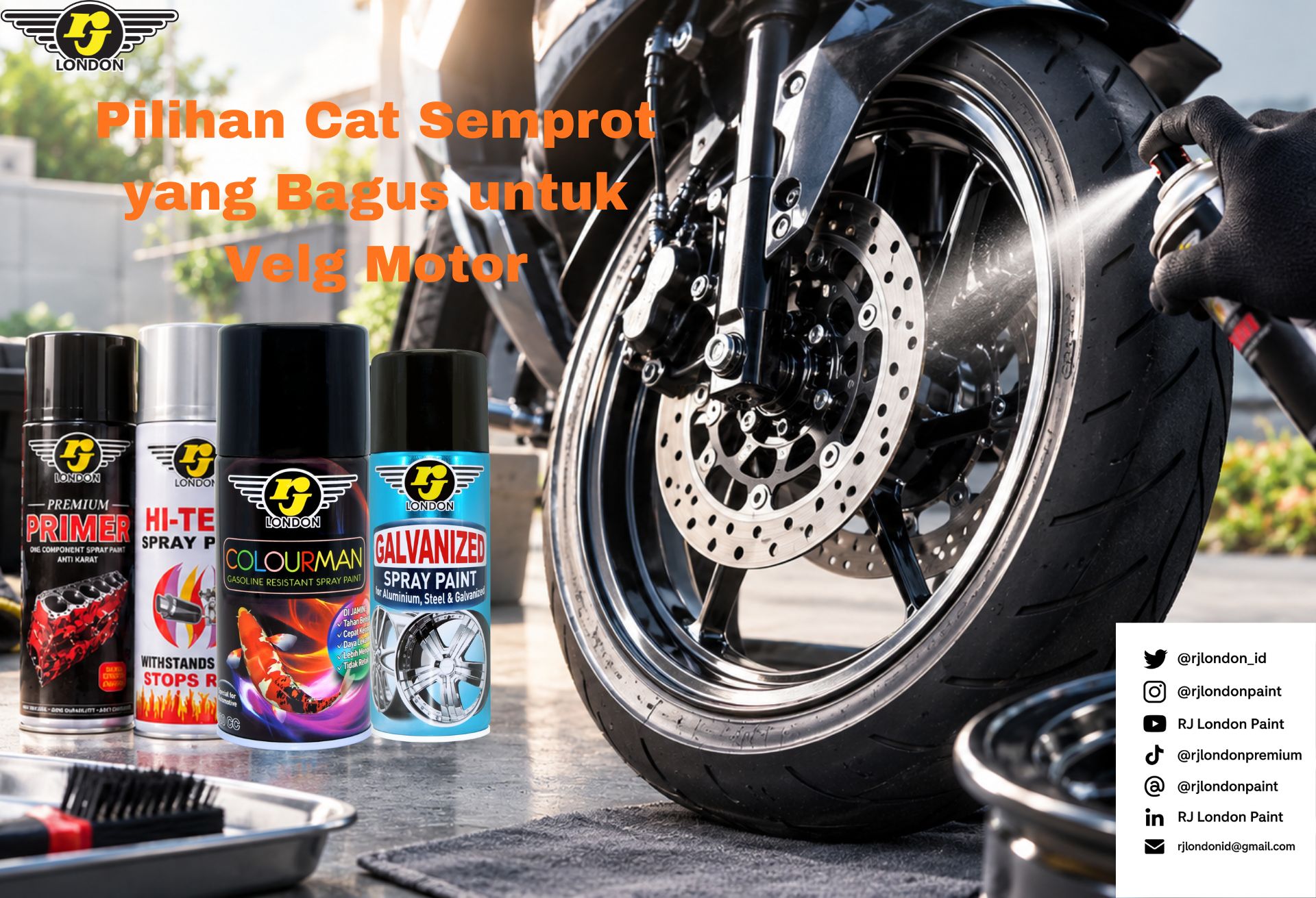 Cat Semprot yang Bagus untuk Velg Motor, Apa Pilihannya?